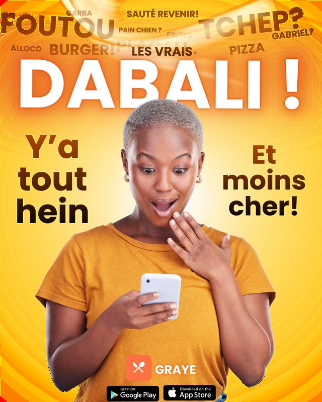 Affiche Graye : « Dabali ! Y'a tout hein, et moins cher »